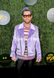 Sports-Hop Media Fontaine Bleau Red Carpet Image from Magic Johnson Mount Rushmore-Lance Bass Former Vocalist of NSYNC